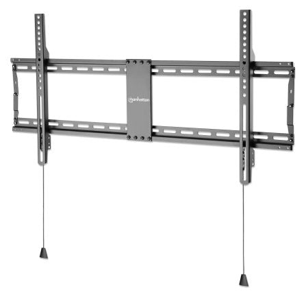 Manhattan TV &amp; Monitor Mount, Wall (Low Profile), Fixed, 1 screen, Screen Sizes: 43-100&quot;, Black, VESA 200x200 to 800x400mm, Max 70kg, Foldable for Extra-Small and Shipping-Friendly Packaging, Ultra Slim, LFD, Lifetime Warranty